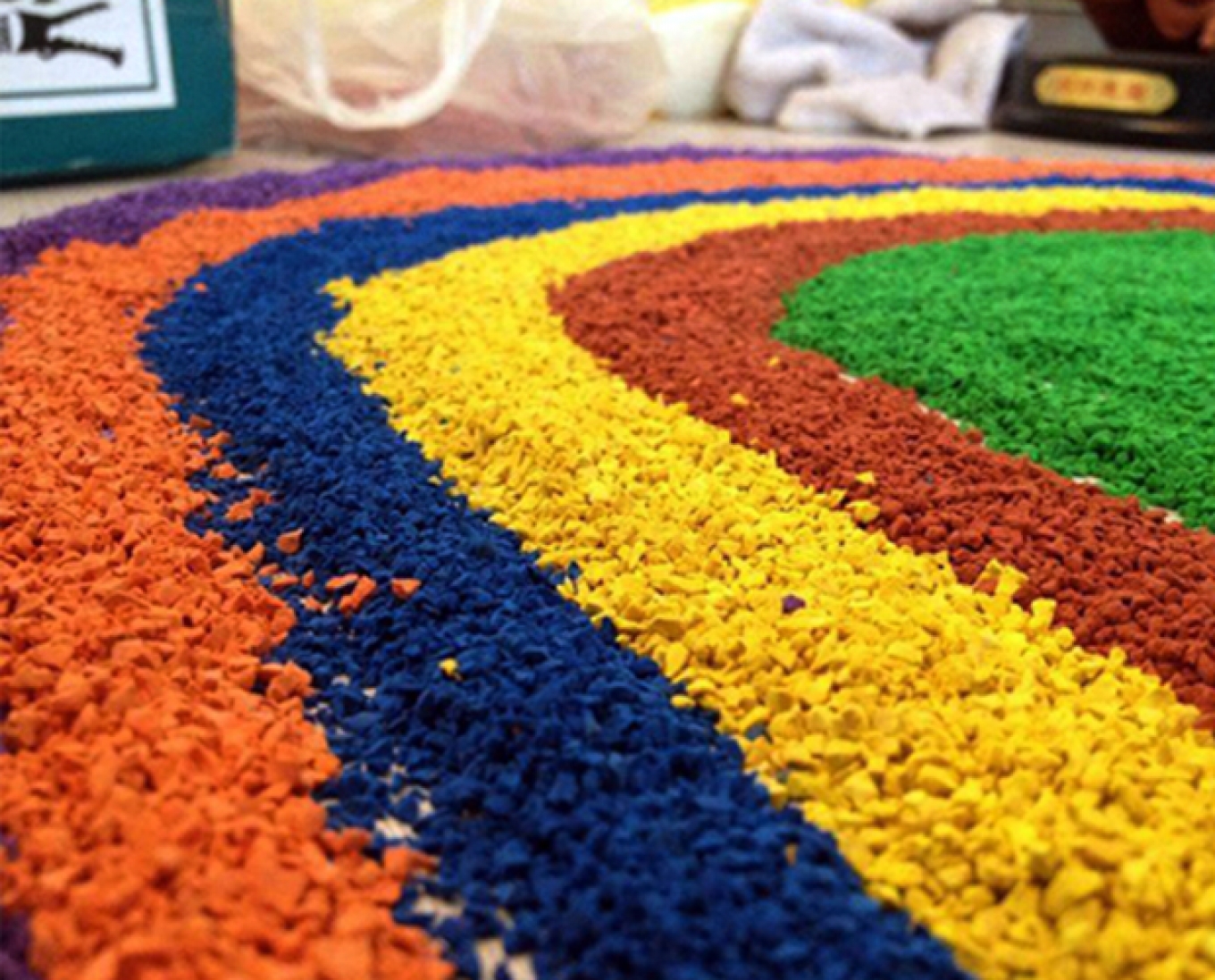 EPDM крошка для площадок